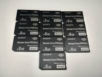 10枚セット　8GB　SONY　メモリースティックプロデュオ　MEMORY STICK PRO DUO　フォーマット済み　メモリーカード