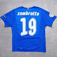 2008 イタリア代表 ユニフォーム ホーム ザンブロッタ #19 M UEFA EURO 2008 パッチ PUMA プーマ 正規品 ゲームシャツ サッカー