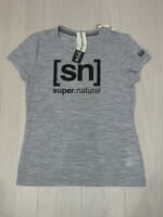 6897★新品★sn super.natural スーパーナチュラル Tシャツ 日本サイズS グレー
