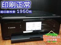 ☆印刷正常☆ 1円スタ PIXUS TS8030 キャノン Canon インクジェット複合機 プリンター ブラック / 2016年製 中古 (管：AUQJH)
