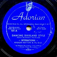 SP盤【ジャズ】RYOICHI HATTORI & His Orch. DANCING DIXIELAND STYLE (東京ブギウギ英語版) / I'LL COME TO YOU (胸の振り子) Adorian