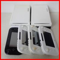 WiiU 本体 32GB/8GB シロ/クロ 4台 + ゲームパッド シロ/クロ 4台 まとめてセット 任天堂 Nintendo ジャンク【20
