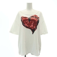 ヴィヴィアンウエストウッド Vivienne Westwood アングロマニア ANGLOMANIA Heart Sequin Liquor スパンコール Tシャツ カットソー 半袖 L