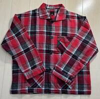 ② NEPENTHES HOGGS ネペンテス ホッグス MADE IN U.S.A. アメリカ製 長袖 シャツ シャツジャケット ネルシャツ チェック サイズL 90s