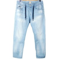 ■YANUK ヤヌーク / 57281007 / Resort Jeans リゾート ジーンズ / 日本製 / メンズ / リネン混 ストレッチ デニム イージーパンツ size L