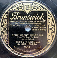 Billie Holiday / Brunswick 78rpm / Eeny Meey Miney MO, If You Were Mine / ビリー・ホリディ