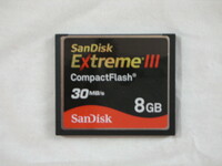★★ コンパクトフラッシュ SanDisk Extreme ⅲ 8GB　★★