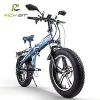 電動バイク ペダル付き RICHBIT TOP016 電動バイク 電動自転車 自転車 の3WAY フル電動 ナンバー 取得可能　カラー：グレー