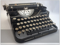 Underwood Standard Portable Typewriter 4 Bank タイプライター/アンダーウッド☆ヴィンテージ アンティーク USA製 アメリカ製 店舗什器