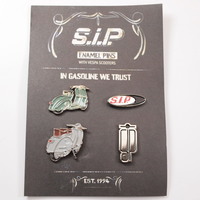 Pin Set SIP with Vespa scooters Vespa GS150 Faro Basso ベスパ ピンズセット 50s ET3 160GS Sprint GTR PX200E PX125FL PX150E