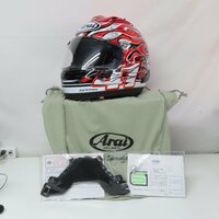【美品】Arai アライ RX-7X HAGA ハガ フルフェイスヘルメット XLサイズ バイク 二輪 オートバイ ツーリング レーサー