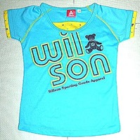 ★即決！送料込！Wilson ジュニア Tシャツ[ブルー](110) 新品！★
