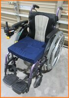 3881 中古！YAMAHA 電動車いす 24インチ 電動ユニット 介護用 補助 電動車椅子 軽量型 JWアクティブ PLUS+