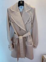 美品　シャネル　CHANEL トレンチコート スプリングコート　ベージュ 36 クリーニング済み　trench coat