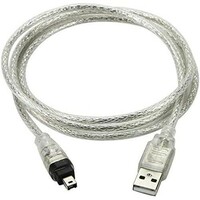 USB オス to Firewire IEEE 1394 4ピン オス iLink アダプタ コード ケーブル for Sony dcr-trv75e DV