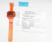 ●(KC) 未使用に近い LOVERS HOUSE 腕時計 ラバーズハウス スーパーラヴァーズ オレンジ SUPER LOVERS デジタル 定価4500円
