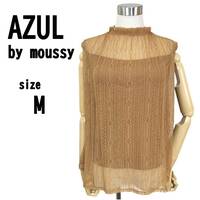 【M】AZUL by moussy レディース トップス 透け感表地 裏地付き