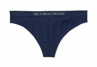 Victoria's Secret ヴィクトリア シークレット シームレス ソング Tバック ショーツ Navy 未開封品 送料無料