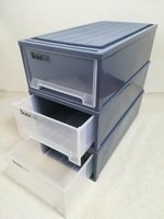 プラスチック製 引き出し式 収納ケース 天馬ビュートケース3個組　押し入れ収納 収納ボックス 衣装ケース