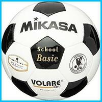 ★ホワイト/ブラック★ ミカサ(MIKASA) サッカーボール 日本サッカー協会 検定球 4号 (小学生用) SVC402SBC 推奨内圧0.8(kgf/)