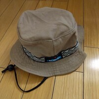 KAVU カブー　キッズMサイズ　帽子　バケットハット　ベージュ