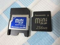 Panasonic miniSDメモリーカード 256MB RP-SS256B/アダプタ付