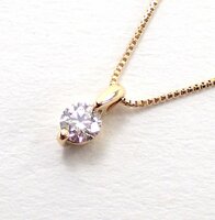 【吉村質店】ヴァンドーム青山K18ダイヤモンド0.162ctネックレス1.6g44ｃｍ