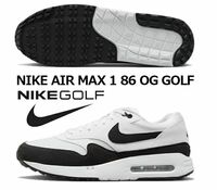 新品 25.5 NIKE ナイキ エア マックス 1 86 ゴルフ ホワイト ブラック 白 黒 OG GOLF AIR MAX 未使用 正規品 本物 DV1403-110