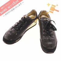 ■ ドルチェ＆ガッバーナ スニーカー 総柄 ロゴ シューズ 靴 メンズ 7 26.0cm ブラック ゴールド 未使用
