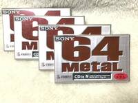SONY CDix Ⅳ C64 メタルポジションカセットテープ4本　未使用保管品。