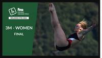 2021 FINA(世界水泳連盟）公式　「水泳女子３ｍ飛板飛込み・決勝」ボルザノ（イタリア）大会　公式映像完全ＢＤ収録