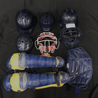 1円 軟式野球 捕手 キャッチャー 防具一式 プロテクターヘルメット キャッチャーマスク バッグ付属