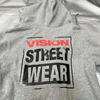 vision street wear ジップパーカー グレー ヴィジョンストリート