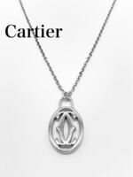 超美品　Cartier カルティエ　ブランド　シルバー　ネックレス　小物　マストライン　ヴィンテージ　メンズ　レディース　GD01