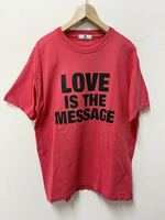 送料¥185 90'sビンテージスーパーラバーズ赤Tシャツ