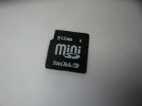 動作保証！SanDisk miniSDカード 512MB
