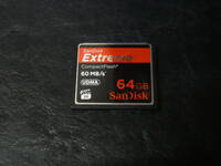 動作保証！送料無料！SanDisk Extreme CFカード 64GB