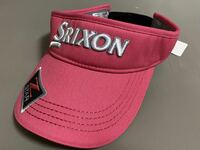 未使用タグ付き　SRIXON スリクソン サンバイザー　フリーサイズ　ピンク系