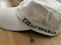 送料込み！CUTTER&BUCK ゴルフキャップ ワークキャップ 白 ホワイト 57-59センチ カッターアンドバック 帽子 CAP 