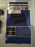 HDMI audio extractor ●音声分離器 HDMI→光デジタル、AUX、HDMI