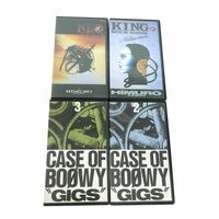 025 VHS ビデオテープ BOOWY GIGS CASE OF BOOWY 2・3＆氷室京介 KING OF ROCK SHOW・NEO FASCIO TURNING POINT 4本 セット ※ジャンク