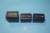 25_NP-QM91D x 1 NP-QM71D x 2 ソニー/SONY ビデオカメラ用バッテリー 3個セット (再出品)