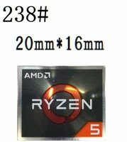 238# 【AMD RYZEN 5】エンブレムシール　■20*16㎜■ 条件付き送料無料