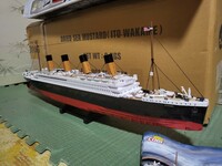 COBI 1/300 ブロック　タイタニック　Titanic　全長約92センチ　組立完成品