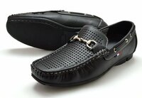 新品 ウィルソン 8804 黒 26.5cm メンズスリッポンシューズ メッシュビットデッキシューズ ビットローファー 紳士靴 軽量 Wilson 靴