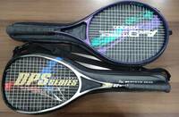 テニス ラケット 2本 セット DUNLOP KAWASAKI ダンロップ カワサキ ケース付き ソフトテニス 軟式 DPS-02 TK4000 中古 