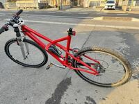 ロードバイク PORSCHE 26インチ　ドイツ製　自転車　オフロードバイク　赤い色