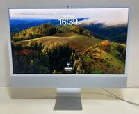 美品 iMac (24-inch, M3, 2023, Two ports) A2874/4.5K Retina/メモリ:8GB/SSD:256GB/シルバー