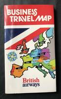 50年ほど前の欧州都市地図　英国航空（追跡付き送料込み・即決あり）