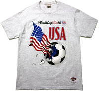 概ね美品/米国製！◆1994 サッカーワールドカップ アメリカ大会 半袖Tシャツ◆US XLサイズ